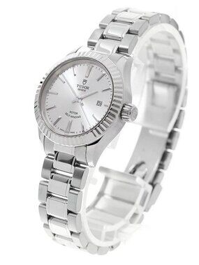 TUDOR style 12110 Date Silver Dial Automatic Ladies Watch_955757